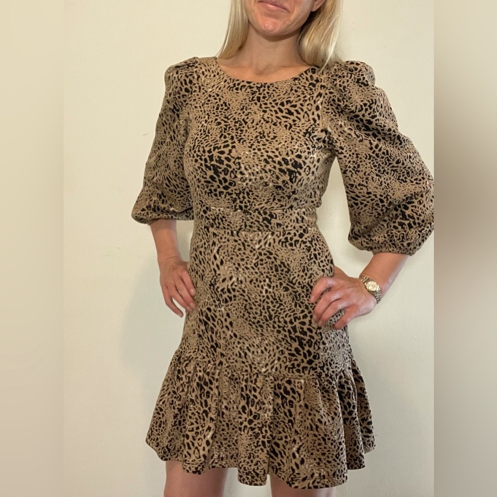 brand new Anthropologie/Maeve leopard dress size 4